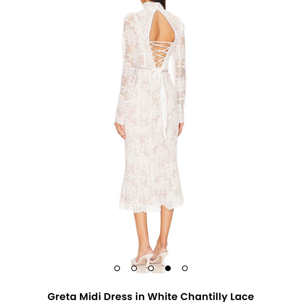 V Chapman Greta Lace Midi Dress - Picture 4 of 10